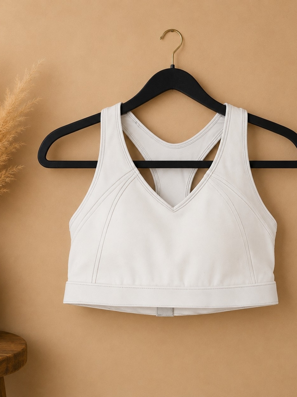 Women’s Racerback Sports Bra - Cream